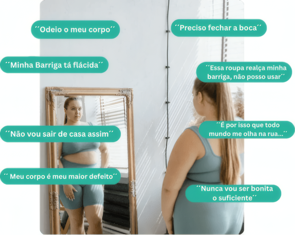 Ilustração da frustração com dietas restritivas
